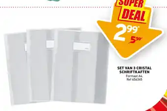 Set van 3 cristal schriftkraften