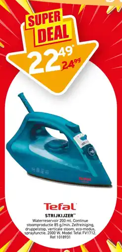Trafic Tefal strijkijzer aanbieding