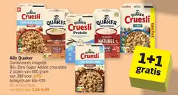 Albert Heijn Quaker Cruesli aanbieding