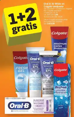Albert Heijn Oral-B 3D White en Colgate tandpasta aanbieding