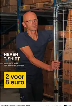 Zeeman Heren T-shirt aanbieding
