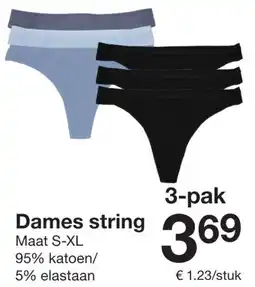 Zeeman Dames string aanbieding