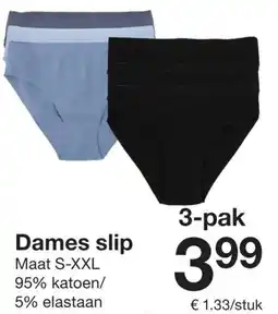 Zeeman Dames slip aanbieding