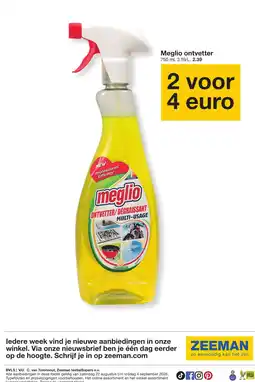 Zeeman Meglio ontvetter aanbieding