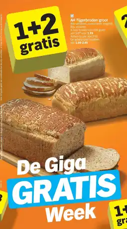 Albert Heijn AH Tijgerbroden groot aanbieding
