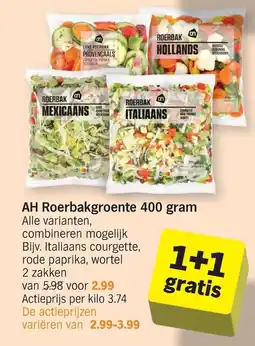 Albert Heijn Ah roerbakgroente aanbieding