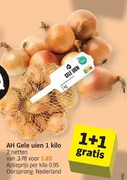 Albert Heijn Gele uien aanbieding