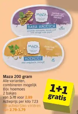 Albert Heijn Maza 200 gram aanbieding