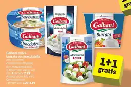 Albert Heijn Galbani mini's, burrata en stracciatella aanbieding