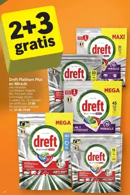 Albert Heijn Dreft Platinum Plus en Miracle aanbieding