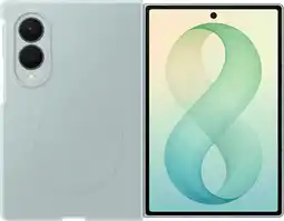 Coolblue Samsung Galaxy Z Fold 8 Siliconen Back Cover met Magneet Groen aanbieding