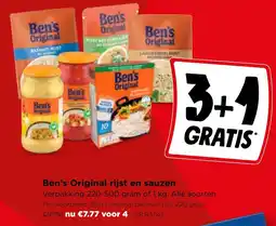 Jumbo Ben's Original rijst en sauzen aanbieding