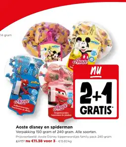 Jumbo Aoste disney en spiderman aanbieding