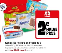 Jumbo IJsboerke Frisko's en Studio 100 aanbieding