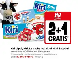 Jumbo Kiri dippi, kiri, la vache qui rit of mini babybel aanbieding