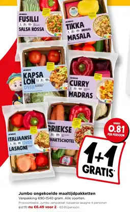 Jumbo Jumbo ongekoelde maaltijd pakketten aanbieding