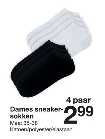 Zeeman Dames sneakersokken aanbieding