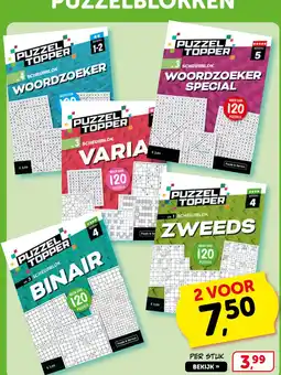Boekenvoordeel Puzzel topper aanbieding