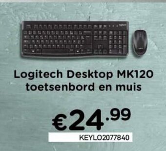 CompuDeals Logitech Desktop MK120 toetsenbord en muis aanbieding