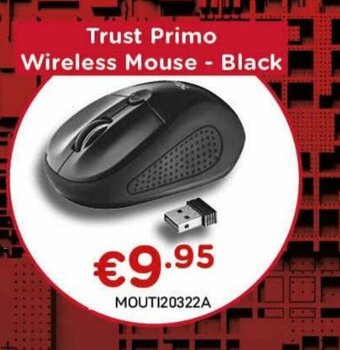CompuDeals Trust Primo Wireless Mouse - Black aanbieding
