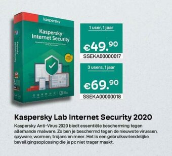 CompuDeals Kaspersky Lab Internet Security 2020 aanbieding