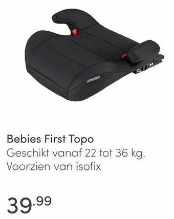 Baby & Tiener Bebies first topo aanbieding