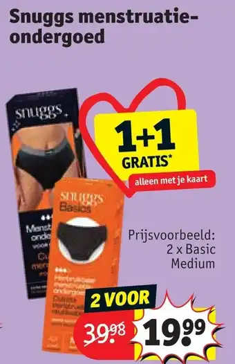 Kruidvat Snuggs menstruatie-ondergoed aanbieding