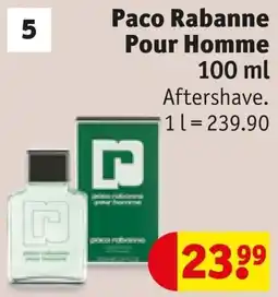 Kruidvat Paco rabanne pour homme aftershave aanbieding