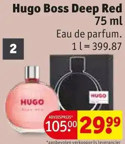 Kruidvat Hugo Boss Deep Red aanbieding