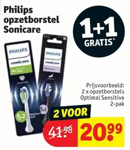 Kruidvat Philips opzetborstel Sonicare aanbieding