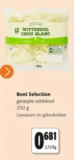 Colruyt Boni Selection geraspte witte kool aanbieding
