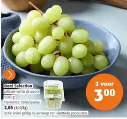 Colruyt Boni selection witte druiven aanbieding