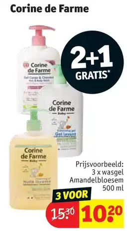 Kruidvat Corine de Farme wasgel aanbieding