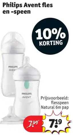 Kruidvat Philips Avent fles en -speen aanbieding
