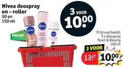 Kruidvat Nivea deospray en - roller aanbieding