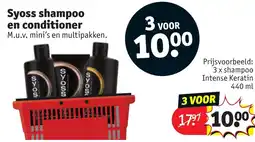 Kruidvat Syoss shampoo en conditioner aanbieding