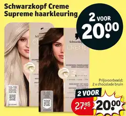 Kruidvat Schwarzkopf Creme Supreme haarkleuring aanbieding