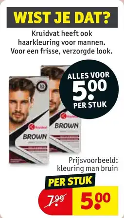 Kruidvat haarkleuringsmiddel voor mannen aanbieding