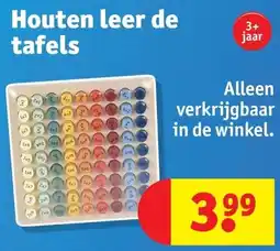 Kruidvat Houten leer de tafels aanbieding