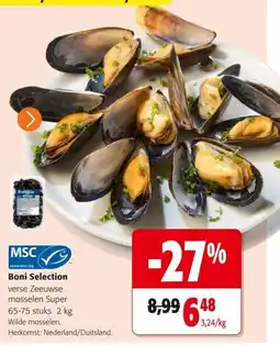 Colruyt Boni Selection verse Zeeuwse mosselen Super aanbieding