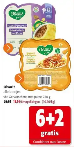 Colruyt Olvarit alle bordjes aanbieding