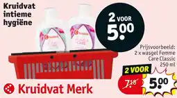 Kruidvat wasgel femme care classic aanbieding