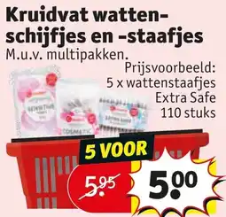 Kruidvat Kruidvat watten-schijfjes en -staafjes aanbieding