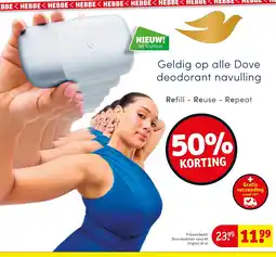 Kruidvat Dove deodorant navulling aanbieding
