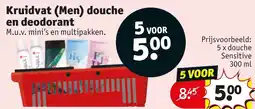 Kruidvat Kruidvat (Men) douche en deodorant aanbieding