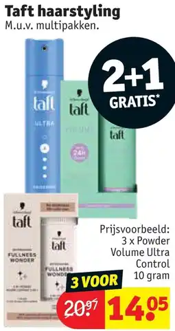 Kruidvat Taft haarstyling aanbieding