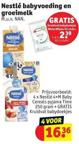 Kruidvat Nestlé babyvoeding en groeimelk aanbieding