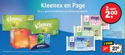 Kruidvat Kleenex en Page aanbieding