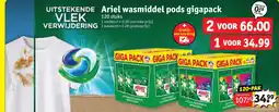 Kruidvat Ariel wasmiddel pods gigapack aanbieding