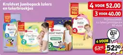 Kruidvat Kruidvat jumbopack luiers en luierbroekjes aanbieding
